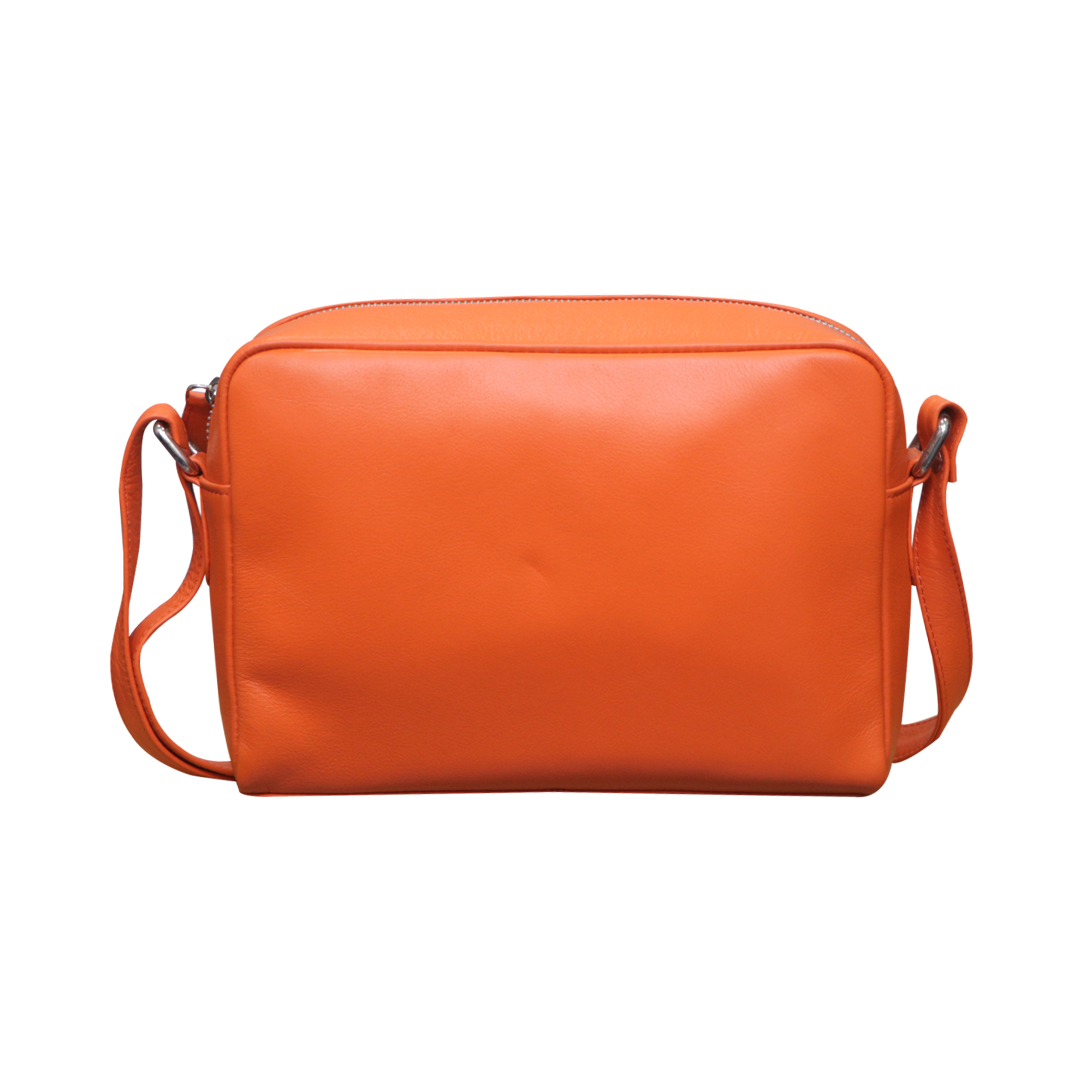 Burnt Orange Leather Clutch & Crossbody